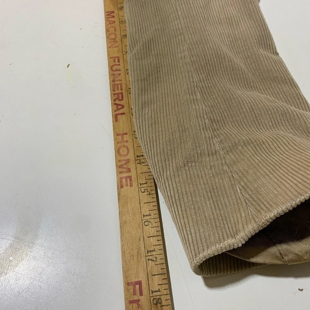 Brooks Brothers Vintage Mens Tan Corduroy Blazer, Flawed, Size 42R??